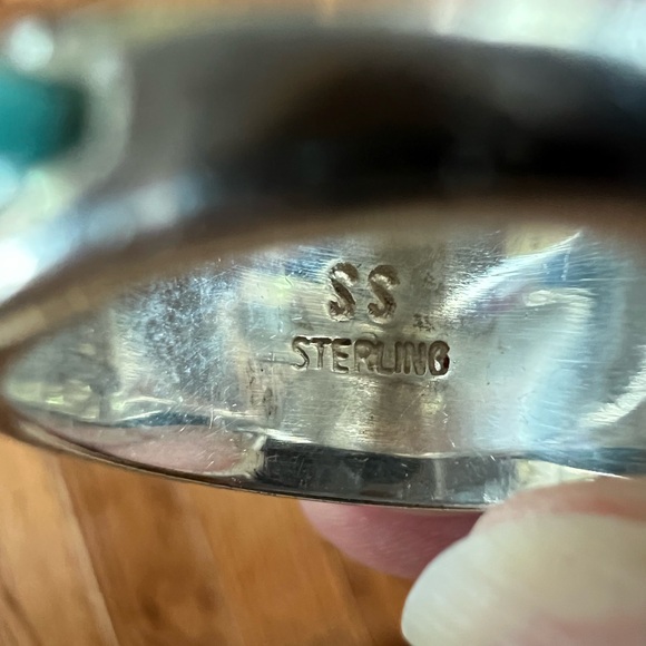 Colorful, Multi-Gemstone, Sterling Silver Inlay Statement Ring - Picture 9 of 17